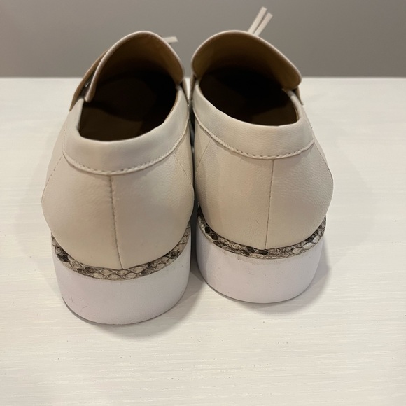 Cream Tasselled Loafers - Picture 7 of 8